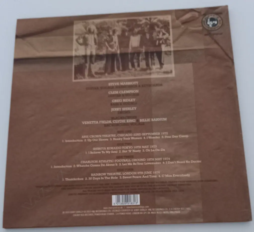 Humble Pie, Official Bootleg Collection Vol. 1, (Double Album) Image 1++